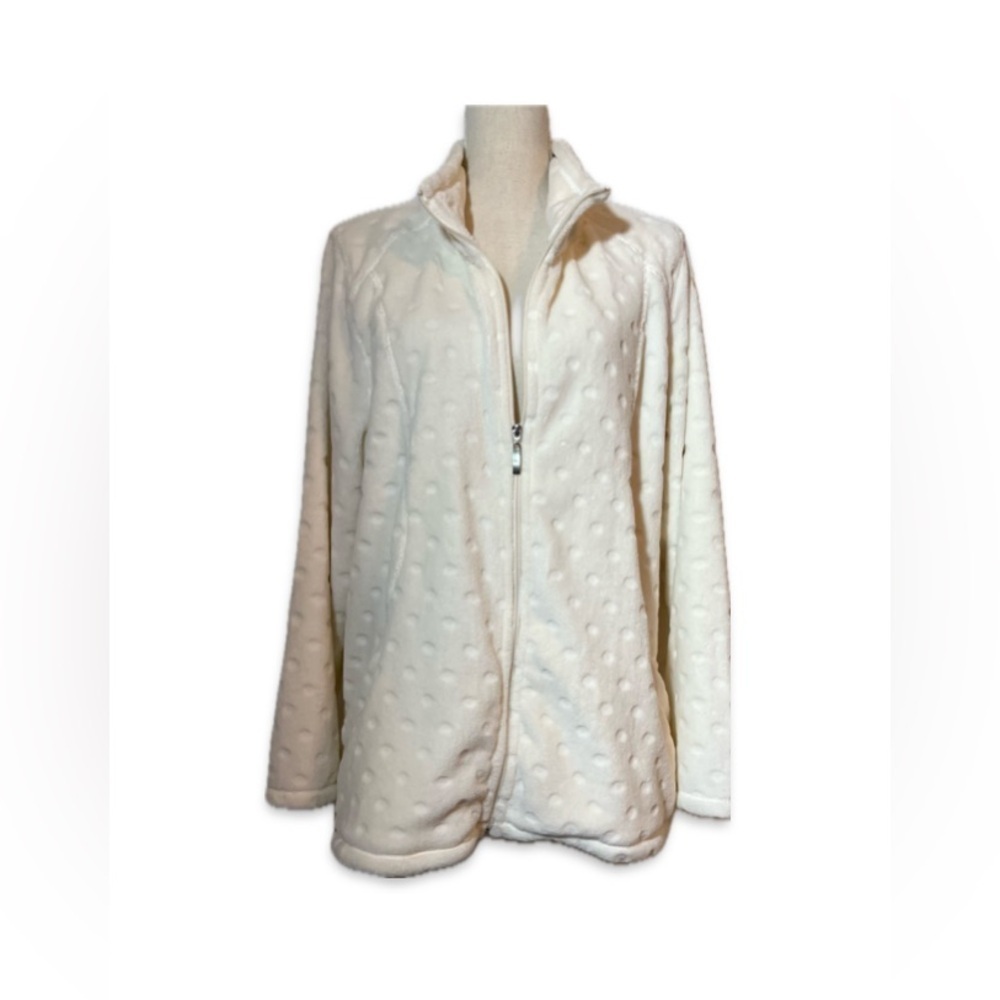 Jason Maxwell Jacket Women’s Size 2X Off White Super Soft